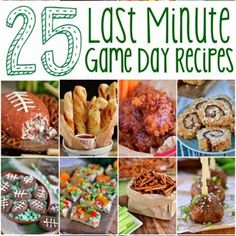 25 last minute game day recipes that are easy to make and great for tailgating