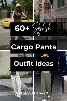 "14 Women's Cargo Pants with a Workwear Feel: Stylish and Functional" Army Green Cargo Pants Outfit, Black Cargo Pants Outfit Women, Cargo Pants And Heels, Aesthetic Cargo Pants Outfit, Black Stylish Outfits, Cargo Pants Outfit Aesthetic, Cargo Pants Outfit Summer