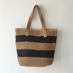 Elena Handbags Patterned Straw Woven Tote Bag Summer Beach Shoulder Bag Made From Palm Leaf, Basket Beach Bag Made Of Natural Fiber For Vacation, Natural Fiber Tote Shoulder Bag For Vacation, Casual Natural Fiber Beach Bag With Adjustable Strap, Natural Beach Bag For Daily Use, Natural Summer Bucket Bag For Vacation, Casual Straw Beach Bag With Braided Handles, Casual Straw Beach Bag In Natural Color, Handwoven Tote Shoulder Bag For Vacation