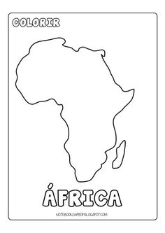 the map of africa in black and white with the word'color'on it