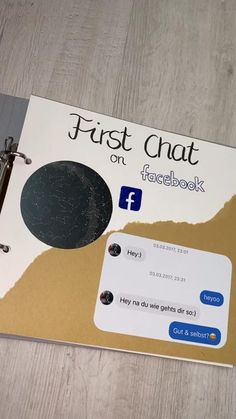 the first chat on facebook book is open