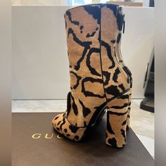 Auth Gucci Horsebit Pony Hair Leopard Animal Print Ankle Boots Tan And Black Size 38 Worn Once Open To Offers Questions? Leave A Comment Below! Gucci Fitted Boots For Party, Gucci Fitted Party Boots, Gucci Luxury Boots For Fall, Gucci Pointed Toe Boots For Fall, Gucci High Heel Boots For Fall, Chic Gucci Ankle Boots, Designer Gucci Boots For Fall, Gucci Brown Ankle Boots, Gucci Designer Heeled Boots With Round Toe