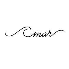 the word amar written in cursive handwriting on a white background with black ink