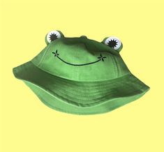 Frog Cartoon, Frog House, Kids Bucket Hat, Kids Safety, Notes Style, Gothic Home, Kids Cartoon, Quirky Fashion, Green Frog