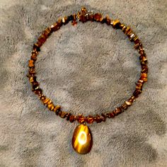 The Choker Is From Early “90”. Tiger Eye Stone Hanging From Wire With Brown Beads Around The Necklace. The Wire Does Stretch A Lot If You Need It. Looks Brand New. Vintage Choker Necklace, Vintage Choker, Tiger Eye Stone, Eye Stone, The Wire, Beaded Choker, Fall Looks, Tiger Eye, Eye Color