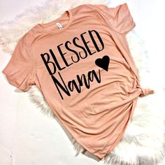 Etsy Blessed Nana Shirt, Grandma Shirt, Grandmother Shirt, Family Shirt, Blessed Nana, Christmas Gift, #affiliate Nana Shirts Ideas, Nana Christmas, Nana Christmas Gifts, Grandparents Shirt, Nana Shirts, Grandma Shirt, Grandma Shirts, Grandmother Gifts, Vinyl Shirts