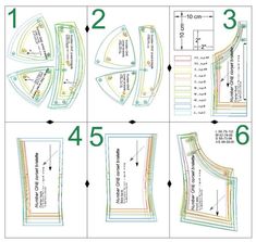 the instructions to make an apron for someone's sewing project, including measurements and patterns