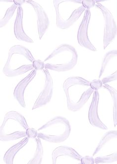 an image of purple bows on white background