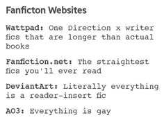 the text is written in black and white on a piece of paper that reads fan fiction website