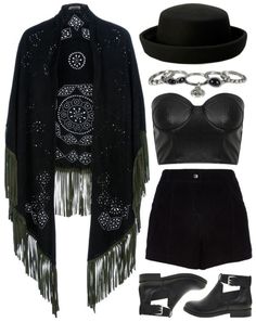 nugoth collage | via Tumblr Bohemian Goth, Moda Grunge, Boho Goth, Tokyo Street Fashion, Hipster Grunge, Outfits Polyvore, Hipster Outfits