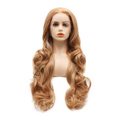 PRICES MAY VARY. Synthetic Lace Front Curly Long 26inch Blonde Brown Mix Wig 150% heavy density realistic wig No tangle no shedding, smooth high quality wig All photos are taken by ourselves and actual wig, exactly same as pictures shown.  Length: 26inch same length as pictures shown.   Color: Blonde Brown Mix, same color as pictures shown.   Hair density: 150% heavy density   Material: Heat resistant fiber, you can use heat on it to restyle.   Cap: The wigs is medium average size with adjustabl Wig Wavy, High Quality Wigs, Red Ombre, Cosplay Tips, Purple Ombre, Brown To Blonde, Hair Density, Honey Blonde, Wig Accessories