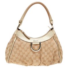 Handbags Online, Hobo Handbags, Gucci Bags, Daily Essentials, Lookbook Outfits, Fashion Pieces, Canvas Leather, D Ring, Hobo Bag