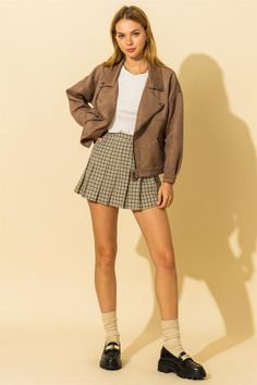 TEASE ME SKATER PLAID MINI-SKIRT!!!!! STOP CHECK THIS OUT!You don't have this in your closet? Hippie Vibe Tribe getting cute fashion in daily! #hippievibetribe #fashion #womensclothing #plaid #schoolgirl FREE GIFT ALWAYS! Lots more colors!!!! Perfect for the HOLIDAYS! Lulus Plaid Skirt, Plus Size Plaid Mini Skirt, Casual Plaid Skirt Outfit, Brown Skater Skirt Outfit, Short Checked Skirt Outfit, Checked Mini Skirt Outfit, Check Mini Skirt Outfit, Plaid Mini Skort, Checkered Mini Skirt Outfit