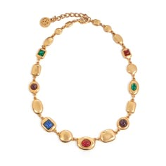 Shop the Nye Necklace from our Lucresia Collection a multicolored stone necklace plated in 24K gold. Featuring radiant red, blue, green, and purple glass stones, this statement necklace is a truly unique design. All jewelry is made to order in our NYC design studio. Eclectic Jewelry, Chain Extenders, Funky Jewelry, Jewelry Lookbook, 24kt Gold, City Design, Girly Jewelry, Jewelry Inspo, Dream Jewelry