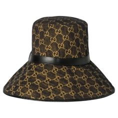 Color: black ivory Material: Canvas Style No. 679455 Comes with: dust bag and tag Condition: New Made in Italy Size M retail Luxury Gucci Bucket Hat, Gucci Denim, Gg Monogram, Alessandro Michele, Gianni Versace, Black Denim, Givenchy, Yves Saint Laurent, Versace