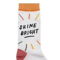 Ink Meets Paper Shine Bright Socks, 1 Pair Crew Length, Multicolor, One Size Fits Most, Adult Unisex. Ink Meets Paper Is A Queer, Women-Owned Company On A Mission To Fill The World With More Love. Love Matters. At The Core, It Unites Us, And It’s What We Believe Everyone Should Experience. It Keeps Us Human. Ink Meets Paper Is Known For Craftsmanship And Attention To Detail They Know That Little Details Can Have A Big Impact. The Ink Meets Paper Shine Bright Socks Are The Perfect Way To Add A To Queer Women, Camp Socks, Thrift Store Upcycle, Dad Socks, Waterproof Socks, Love Matters, Art Socks, Blue Q, Funky Socks