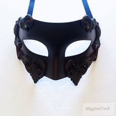 Mens Masquerade mask for parties events weddings Men's Luxury mask in black with Black Diamonds I N C L U D E D All Masks come with matching double sided satin ribbons attached. S H I P P I N G - Processed same day or within 24 hours. 1-2 day guaranteed delivery services offered, add items to cart and click on shipping tab for rates. Pls leave a check out note with your need date & contact number (especially for expedited and custom orders) Msg for delivery time frames (Include your state/co Black Formal Eye Mask Masquerade, Formal Black Eye Mask, Black Formal Eye Mask, Elegant Black Formal Mask, Black Formal Masquerade Mask For Halloween, Elegant Black Masks And Prosthetics For Evening, Venetian Formal Eye Mask, Black Masquerade Mask For Wedding Carnival, Elegant Formal Masquerade Mask For Halloween