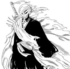 Bleach Black And White, Ichigo Hollow Mask, Drawing Male Hair, Moonlight Photography, Bleach Anime Art, Kurosaki Ichigo, Bleach Characters