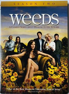 the dvd cover for weeds starring actors