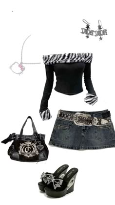 #y2k #grunge #alt #alternative Outfits 2000s Style, 2010 Fits, Outfits 2000s, 2000s Style