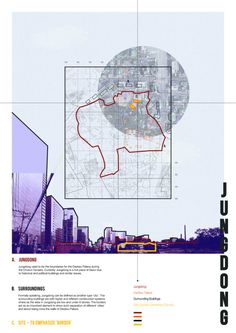 a poster with an image of a map and the words urbanism in yellow on it