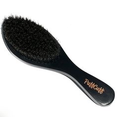 Behind every sleek updo is a high-quality boar bristle brush. Our 100% boar bristle brush brings out your natural texture while smoothing away flyaways thanks to its ability to redistribute natural oils to condition your hair. The ergonomic beechwood handle is crafted to fit the contours of your hand, making each brush session a joy from root to end. Boar Brush, Curly Head, Sleek Updo, Curly Hair Types, Hair Supplies, Detangling Brush