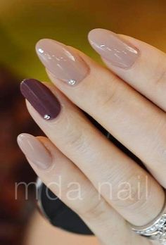 {ρяιи¢єѕѕиу} Manicured Nails, Purple Nail Polish, Purple Nail, Short Hairstyle, Fall Nail Designs, Fancy Nails, Manicure E Pedicure, Gorgeous Nails, Love Nails