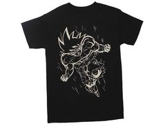 Ripple Junction Dragon Ball Z White Line Goku Adult T-Shirt, $19.95 - $27.99. BUY NOW! Cool Tops, White Line, Classic Shirt, White T, Fashion Games, Neck T Shirt