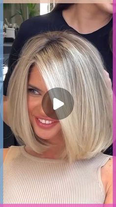 Learn how to dutch braid your own hair with this easy follow along tutorial for beginners! One Length Bob Hairstyles, 2024 Bob Hair, New Hair Color Ideas For Blondes, 2024 Hair Styles, Shoulder Length Blonde Bob, My Pins Saved, All Over Blonde Hair Color, Hair Transformation Videos, Hairstyles For Hair