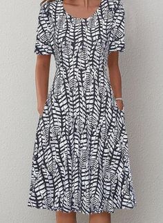 Slice Of Pie, Polyester Dress, Printed Midi Dress, Printed Dress, Buy Dress, Women's Fashion Dresses, Day Dresses, Cute Dresses, Shift Dress