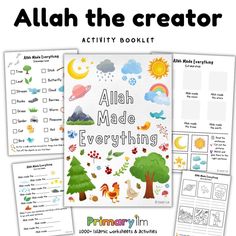 an activity book for children to learn about the bible with pictures and text on it