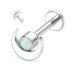 PRICES MAY VARY. ✿Materials:Made of quality G23 Titanium and chic opal.Hypoallergenic and nickel free,suitable for sensitive body.Better than Surgical Steel. ✿Gauge: 16G(1.2mm); Barbell Length: 1/4"(6mm).Perfect Size For Women And Mens As Daily Piercings. ✿Internally Threaded:Excellent internal thread tightening flexibly, will not fall off easily, it is worth having.High polished bar surface, lightweight and comfortable to wear. ✿Perfect addition to the following piercings:Lip, Medusa, Monroe, C Medusa Piercing Jewelry Cool, Lip Piercing Ring Labret, Lip Piercing Ring Silver, Medusa Piercing Jewelry Opal, Medusa Piercing Earrings, Lips Ring Piercing, Lip Piercing Earrings, Madusa Piercing Jewelry, Mesusa Piercing