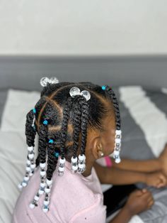 Toddler Girl Hairstyles Black With Barrettes, Quick Styles For Little Black Girls Hair Down, Toddler Hairstyles Girl Black With Beads, Little Toddler Girl Hairstyles African Americans, Little Mixed Girl Braid Hairstyles Easy, Easy Hairstyles For Toddlers Girls Black, Girl Ponytail Hairstyles Kids Black, Hair Styles With Beads Kids, Little Mixed Girl Hairstyles Easy With Beads