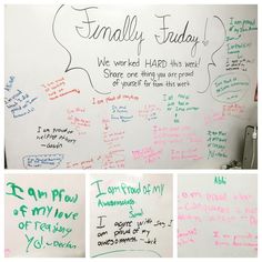 a white board with writing on it