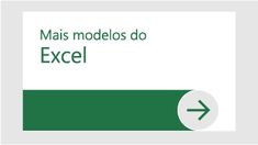 a sign that says mais modelos do excel with an arrow pointing to the left