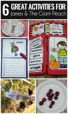 six great activities for james and the giant peach