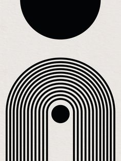 a black and white poster with an abstract design