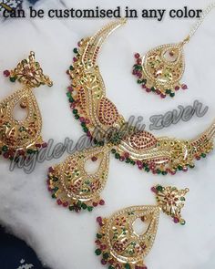 Jadau Jwellery, Antic Jewellery, Traditional Bridal Jewelry, Hyderabadi Jewelry, Wedding Jewellery Designs, Jadau Jewellery, Kundan Jewellery Bridal, Bridal Necklace Designs, Beautiful Bridal Jewelry