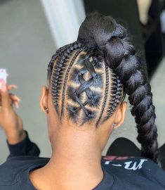 Weave Ponytail Hairstyles, Twisted Hair, Braids Styles, African Hair Braiding Styles, Braided Ponytail Hairstyles, Pelo Afro, Girls Hairstyles Braids, Hair Ponytail Styles, Braids For Kids