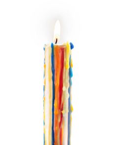 Rainbow Multi-Color Drip Candles (Pair of 2)-General Wax & Candle Company-Strange Ways Incense Collection, Color Drip Candles, Drip Candles, White Taper Candles, Colour Spectrum, Dripping Candles, Creative Candles, Rainbow Crafts, Candle Business