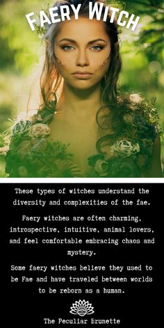 Types Witches, Fae Witch, Occult Studies, Witch Types, Types Of Witchcraft, Witch Things, The Fae