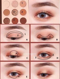 Membentuk Alis, Bentuk Alis, Mekap Mata, Natural Make Up Looks, Doll Eye Makeup, Korean Eye Makeup, Eye Makeup Techniques, Beauty Makeup Tutorial, Makeup Artist Tips