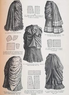 1880s Dress Pattern, 1880s Fashion Poor, 1880s Fashion Women, Bustle Dress Pattern, Historical Clothing Patterns, Victorian Era Fashion, Fashion Timeline, 1880s Fashion