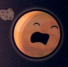 an image of a cartoon face in the sky with a moon and stars behind it