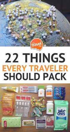 the travel guide for 22 things every traveler should pack in their bag and use it to help