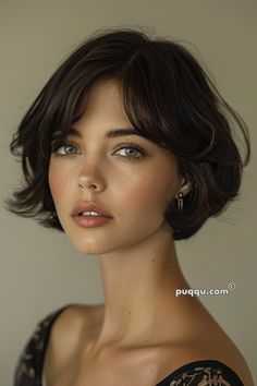 Short French Bob Hairstyles: Chic and Timeless Looks - Puqqu Haircut For Square Face, Best Bob Haircuts, French Bob, Hairstyle Short, Swept Bangs, Side Swept, Hair Balayage, Layered Bob, Bob Haircuts