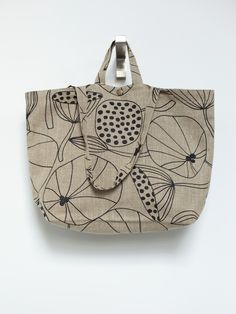 Lotta Jansdotter, Textile Bag, Pouch Pattern, Tote Bags Handmade, Canvas Bags, Block Printing Fabric, Linen Bag, Fabric Bags