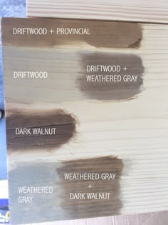 the different shades of gray paint on wood