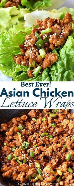 Changs Chicken Lettuce Wraps, Lettuce Wrap Sauce, Asian Chicken Wraps, Pf Changs Chicken Lettuce Wraps, Asian Chicken Lettuce Wraps, Pf Changs, Ground Chicken Recipes