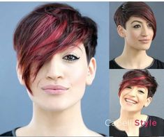 Great Haircuts, Bright Hair, Pixie Cuts, Pixie Hairstyles, Pixie Cut, How To Feel Beautiful, Curly Hair, Short Hair, Hair Makeup